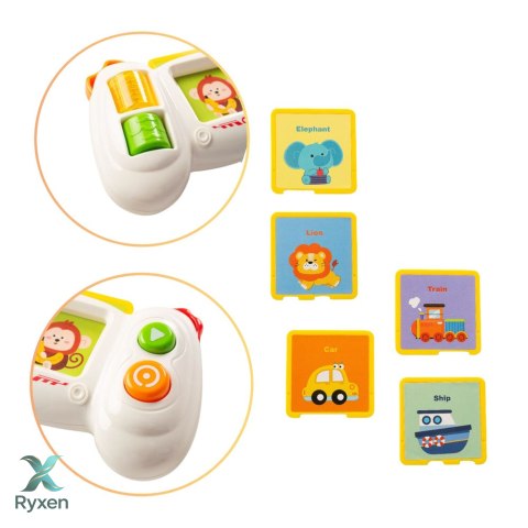 Konsola Pad Interaktywny Edukacyjny Z Kartami Światła Dźwięki LEAN TOYS