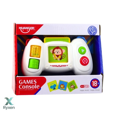 Konsola Pad Interaktywny Edukacyjny Z Kartami Światła Dźwięki LEAN TOYS