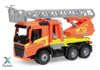 Pojazd straż pożarna worxx z drabiną volvo fmx w pudełku LENA