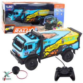 Samochód Ciężarowy Zdalnie Sterowany RC Pilot Dźwięki Niebieski LEAN TOYS