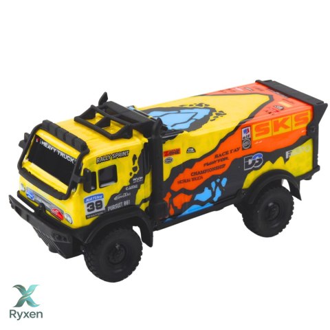 Samochód Ciężarowy Zdalnie Sterowany RC Pilot Dźwięki Żółty LEAN TOYS