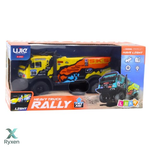 Samochód Ciężarowy Zdalnie Sterowany RC Pilot Dźwięki Żółty LEAN TOYS