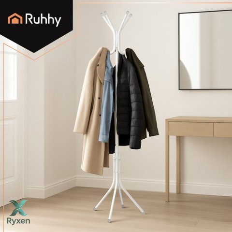 Wieszak stojący 170cm - biały Ruhhy 26360 RUHHY