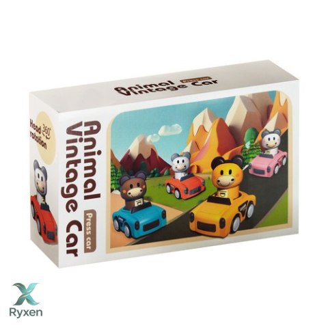 Zabawka sensoryczna - autka ze zwierzątkami 26728 ISO TRADE