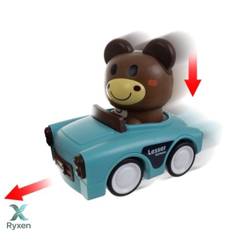 Zabawka sensoryczna - autka ze zwierzątkami 26728 ISO TRADE