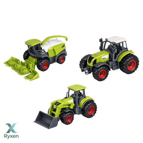 Zestaw Farma Stodoła Traktory Figurki Zwierzęta 42 el. LEAN TOYS