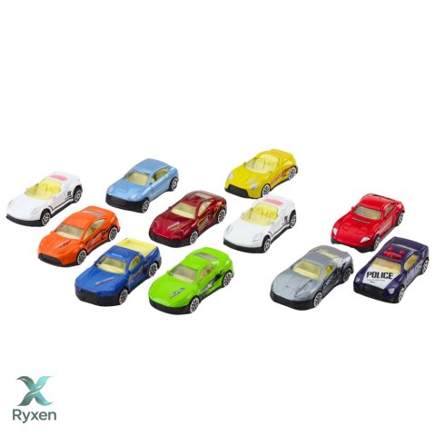 Zestaw Resoraków W Tubie Autka Nowoczesne Sportowe 1:64 LEAN TOYS