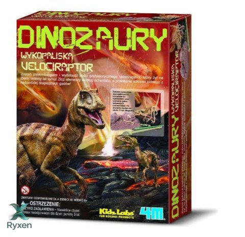 Zestaw naukowy wykopaliska - velociraptor 4M