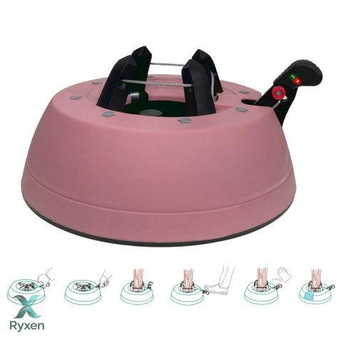 Stojak choinkowy KAMAI START 1 do drzewka 2,0m RÓŻOWY Kamai Stojaki Choinkowe