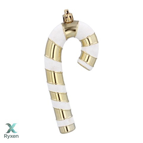 Zawieszki "CUKIERKOWA LASKA" 13cm - Komplet 4 szt. - Kolor ZŁOTY Kamai Christmas Decorations
