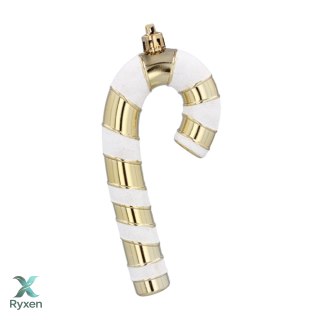 Złote Ozdoby Choinkowe 9cm, Komplet 4 szt. - "CUKIERKOWA LASKA" Kamai Christmas Decorations