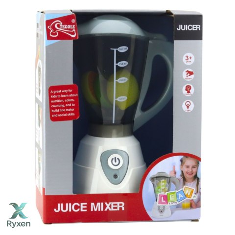 Blender Kuchenny Interaktywny Dla Dzieci Światła Dźwięki Owoce LEAN TOYS
