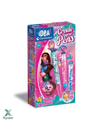 Idea Art Zestaw Mini Fabryka Długopisów Syrenki Clementoni 18159 CLEMENTONI