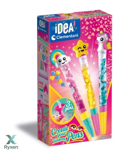Idea Art Zestaw Mini Fabryka Fantazyjnych Długopisów Clementoni 18831 CLEMENTONI