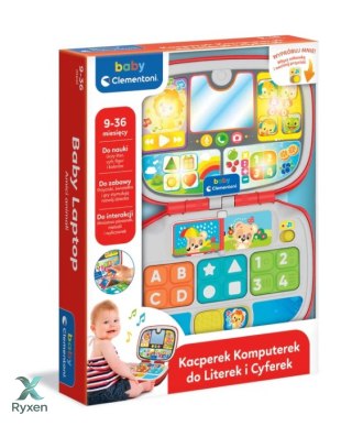 Interaktywny Laptop Komputerek Kacperek do Literek i Cyferek Język Polski Clementoni 50716 CLEMENTONI