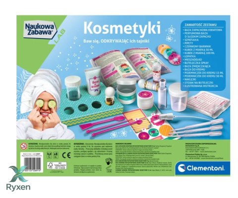 Naukowa Zabawa Laboratorium Kosmetyków Krem Sól do Kąpieli Kosmetyki Język Polski Clementoni 50891 CLEMENTONI