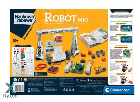 Naukowa Zabawa Zestaw Robot Mio Nowa Generacja Język Polski Clementoni 50632 CLEMENTONI