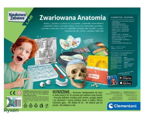 Naukowa Zabawa Zestaw Zwariowana Anatomia Język Polski Clementoni 50697 CLEMENTONI