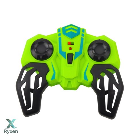 Samochód Kaskaderski Zdalnie Sterowany RC Obroty o 360° Zielony LEAN TOYS