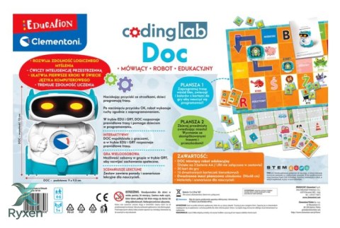 Zestaw Edukacyjny Robot Doc Nauka Robotyka Edukacyjna Język Polski Clementoni 50730 CLEMENTONI
