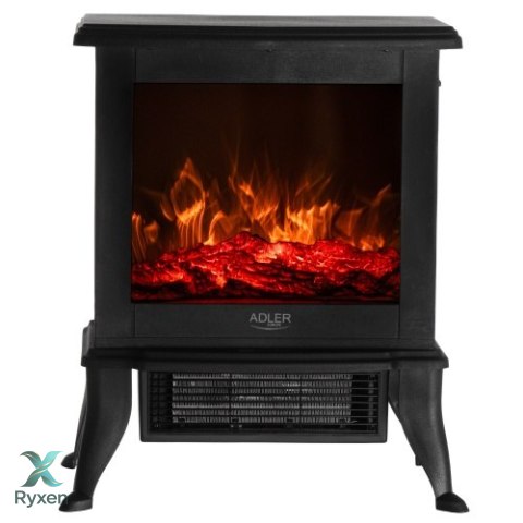 AD 7754 Kominek elektryczny | 2 poziomy grzania: 1000w / 1800w | efekt 3d płomienia | termostat ADLER