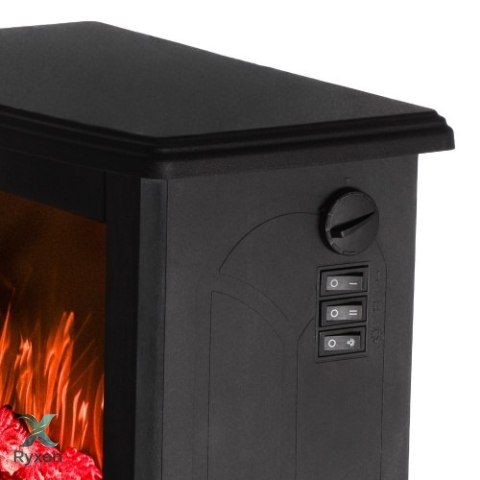AD 7754 Kominek elektryczny | 2 poziomy grzania: 1000w / 1800w | efekt 3d płomienia | termostat ADLER