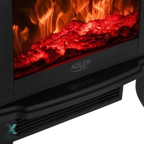 AD 7754 Kominek elektryczny | 2 poziomy grzania: 1000w / 1800w | efekt 3d płomienia | termostat ADLER