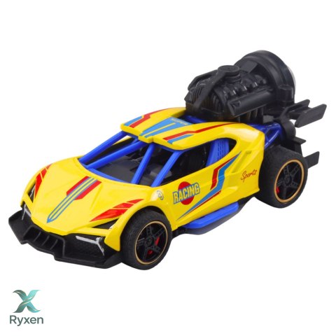 Autko Sportowe Z Napędem Światła Dźwięki Efekt Dymny 1:36 Mix LEAN TOYS