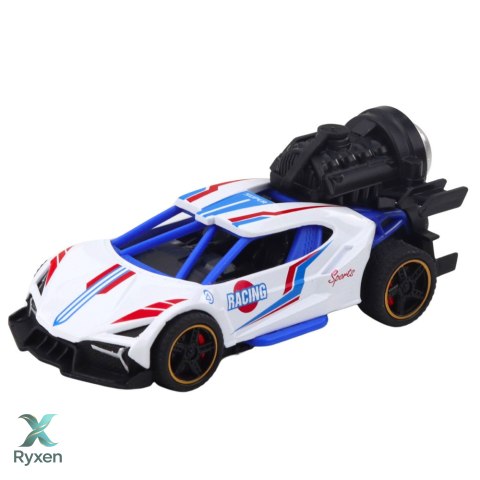 Autko Sportowe Z Napędem Światła Dźwięki Efekt Dymny 1:36 Mix LEAN TOYS