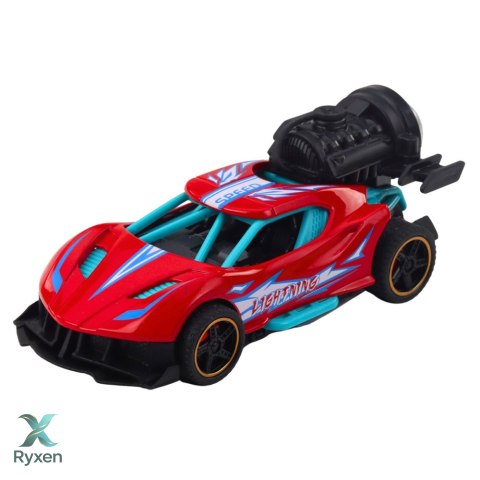 Autko Sportowe Z Napędem Światła Dźwięki Efekt Dymny 1:36 Mix LEAN TOYS