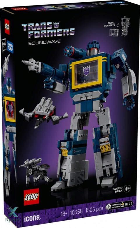 Klocki icons 10358 transformers: soundwave LEGO