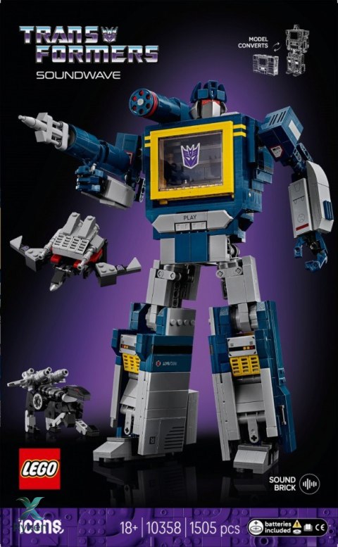 Klocki icons 10358 transformers: soundwave LEGO