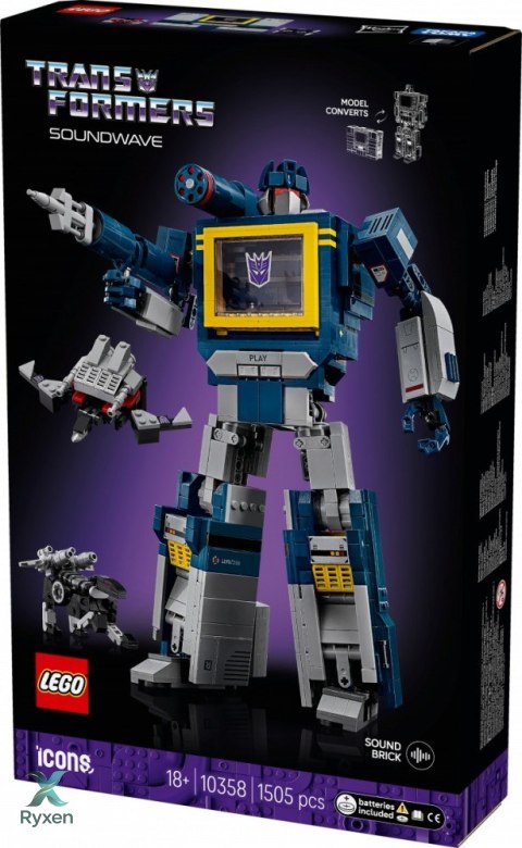Klocki icons 10358 transformers: soundwave LEGO