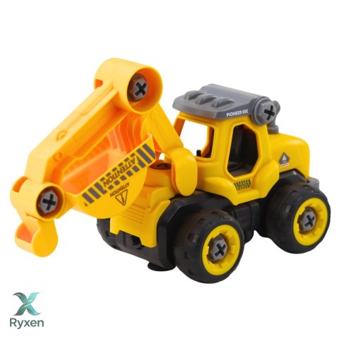 Koparka Do Skręcania Zdalnie Sterowana RC Wkrętarka Żółta 2w1 LEAN TOYS