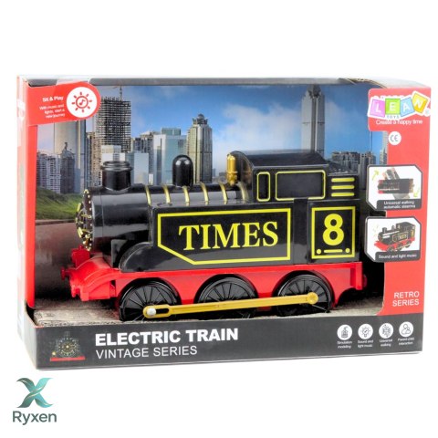 Lokomotywa Elektryczna Klasyczna Retro Światła Dźwięki LEAN TOYS