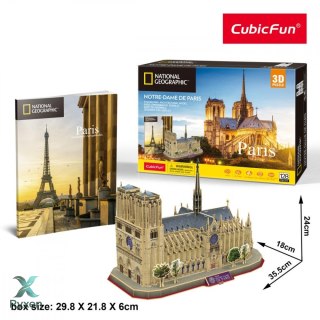 Puzzle 3d notre dame national geographic CUBIC FUN