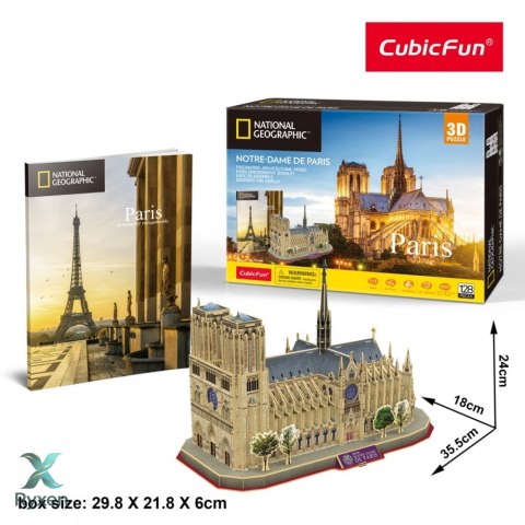 Puzzle 3d notre dame national geographic CUBIC FUN
