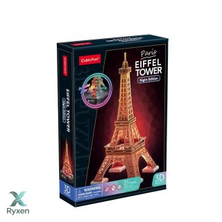 Puzzle 3d wieża eiffla (wersja nocna) CUBIC FUN