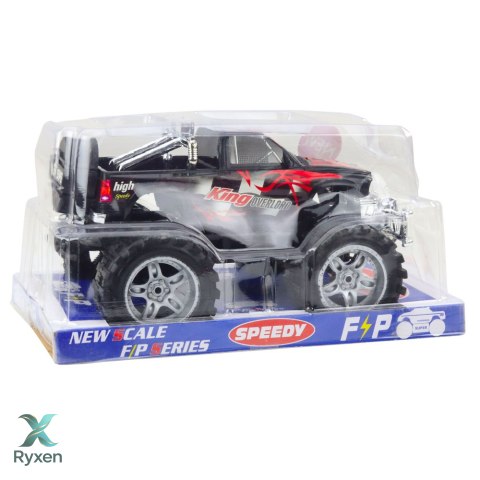 Samochód Terenowy King Z Napędem Na Tył Czerwono-Czarny 27cm LEAN TOYS