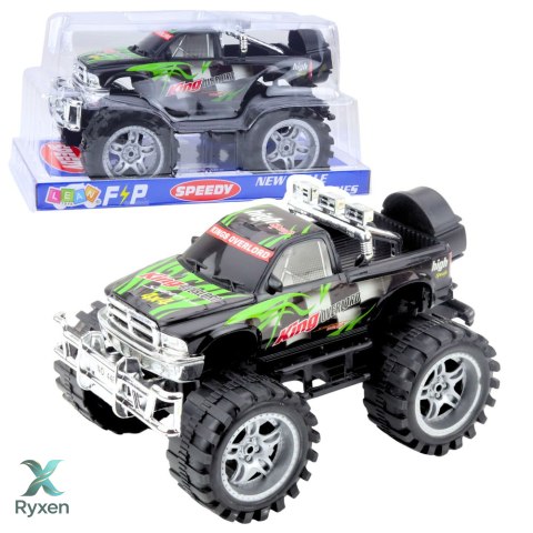 Samochód Terenowy King Z Napędem Na Tył Zielono-Czarny 27cm LEAN TOYS
