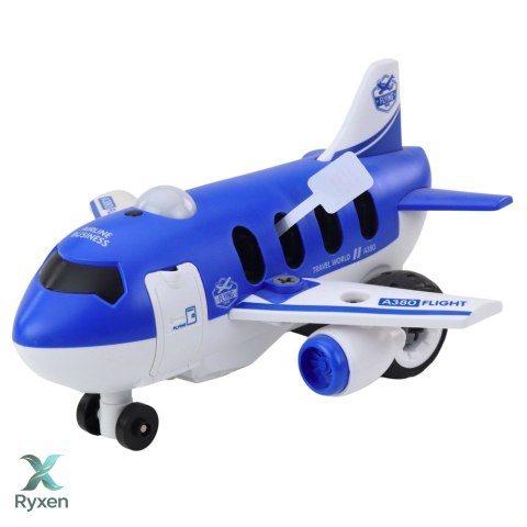 Samolot Do Skręcania Zdalnie Sterowany RC Wkrętarka Niebieska 2w1 LEAN TOYS