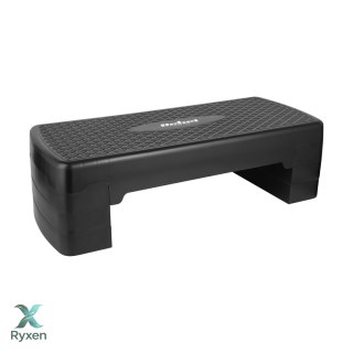 Step do aerobiku i ćwiczeń fitness, 3 stopnie, 68cm, czarny, REBEL ACTIVE Rebel