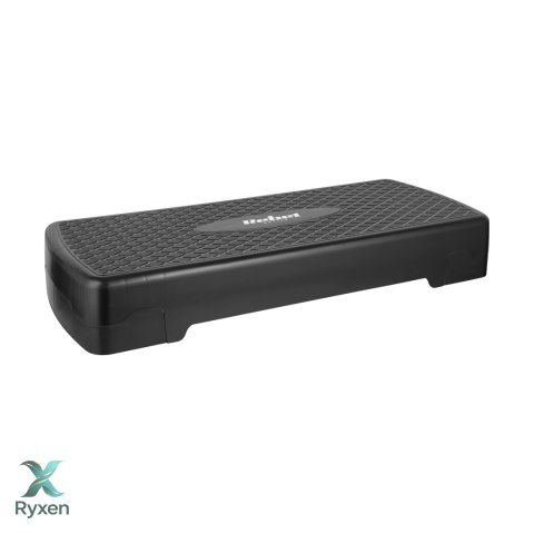 Step do aerobiku i ćwiczeń fitness, 3 stopnie, 68cm, czarny, REBEL ACTIVE Rebel
