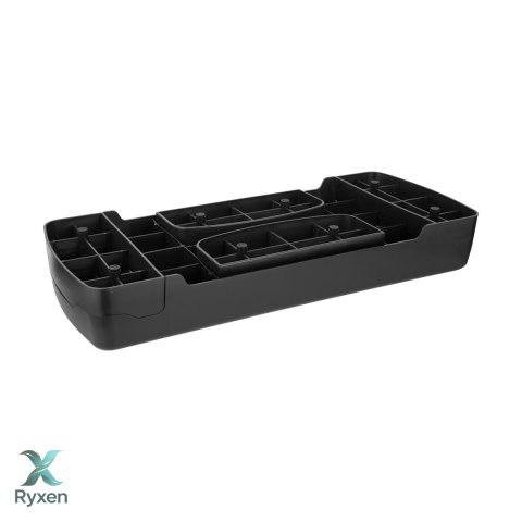 Step do aerobiku i ćwiczeń fitness, 3 stopnie, 68cm, czarny, REBEL ACTIVE Rebel