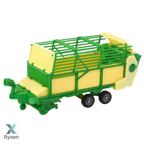 Traktor Rolniczy Farmerski Z Zielono-Żółtą Przyczepą Zielony 50cm LEAN TOYS