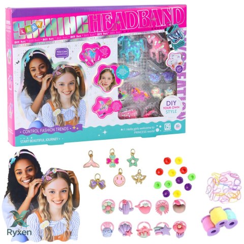Zestaw Kreatywny DIY Do Robienia Opasek Jednorożce Ozdoby Błyszczące LEAN TOYS