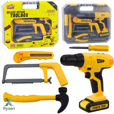 Zestaw Majsterkowicza Wiertarko-Wkrętarka Narzędzia Światła Dźwięki Walizka LEAN TOYS