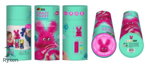Zestaw kreatywny szalony fuzzy - puszysty skaczący króliczek MG DYSTRYBUCJA