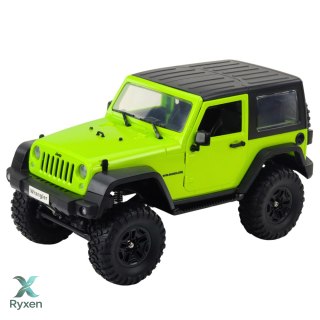 Auto Terenowe Zdalnie Sterowane RC Jeep Wrangler Rock Crawler Zielony 1:14 DOUBLE E