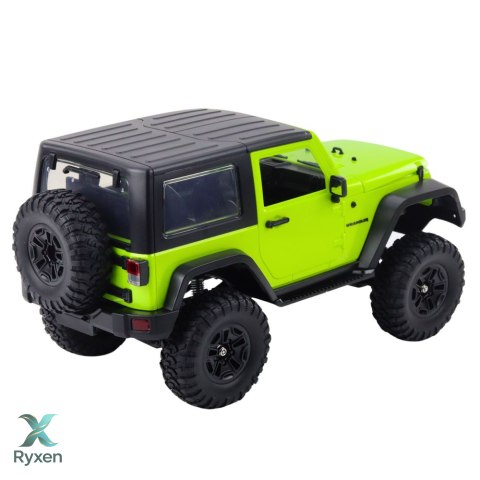 Auto Terenowe Zdalnie Sterowane RC Jeep Wrangler Rock Crawler Zielony 1:14 DOUBLE E
